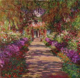 En sti i Monets hage, Giverny, 1902